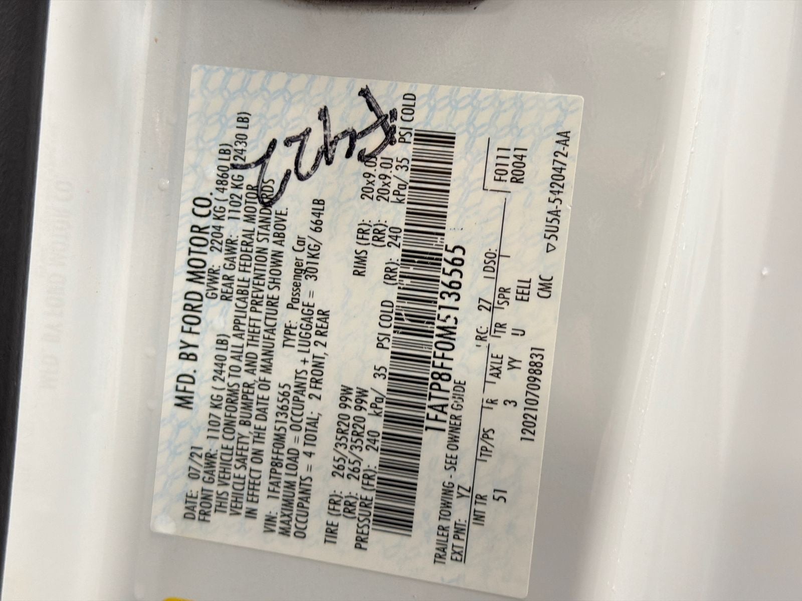 2021 Ford Mustang GT Premium