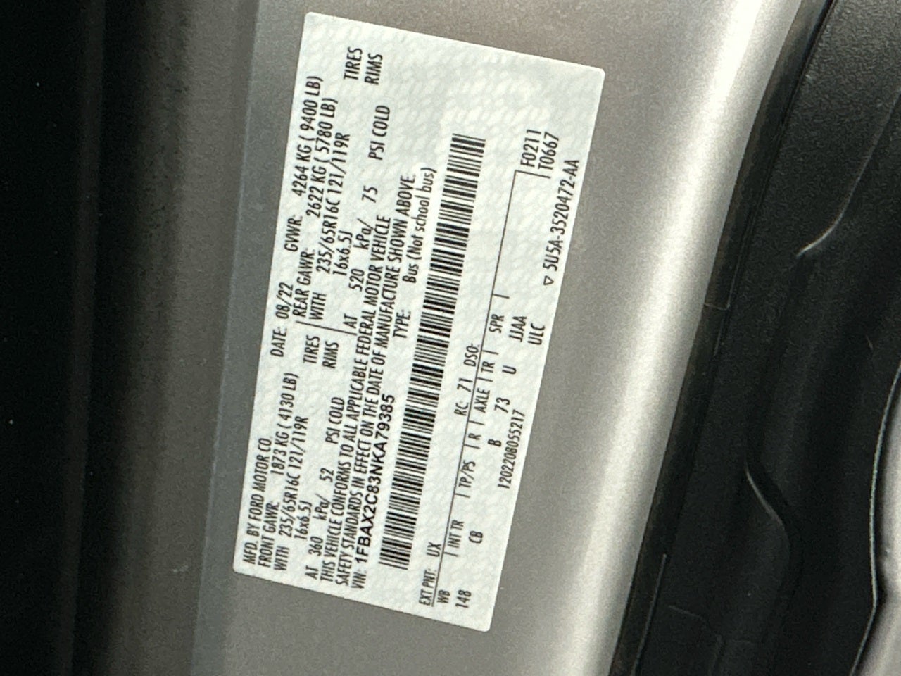 2022 Ford Transit-350 XLT