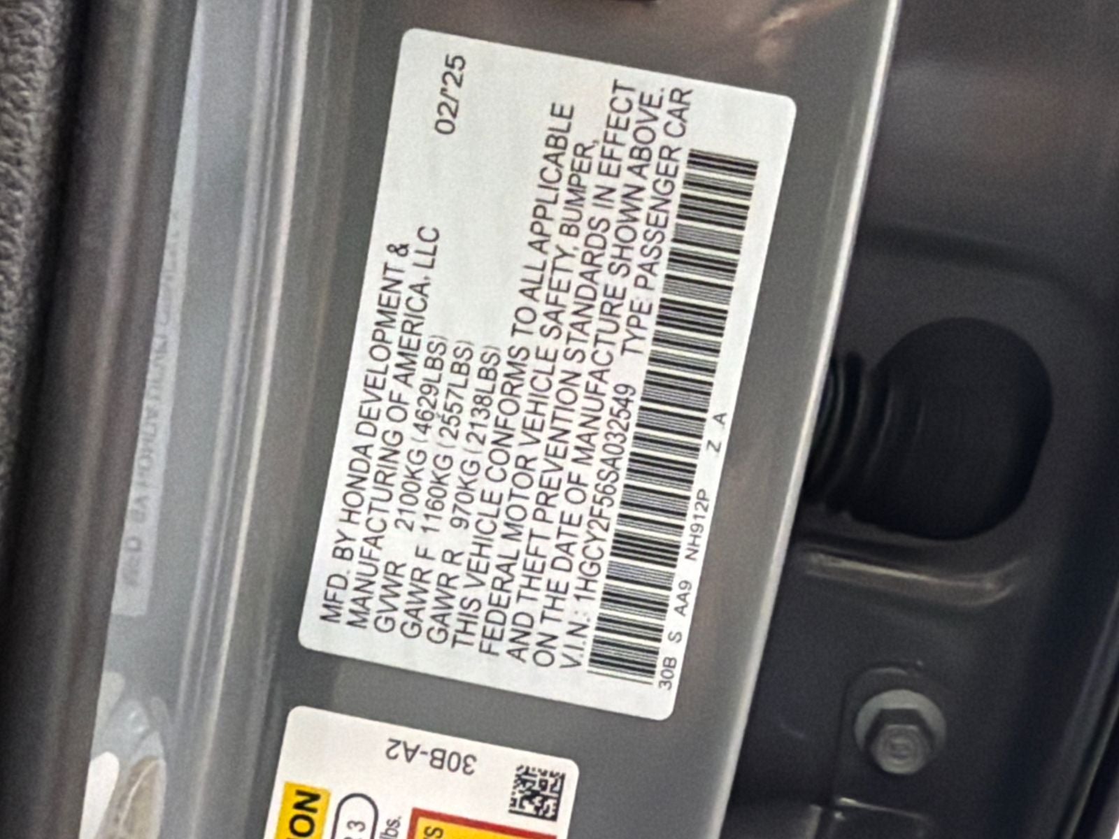 2025 Honda Accord Hybrid Sport