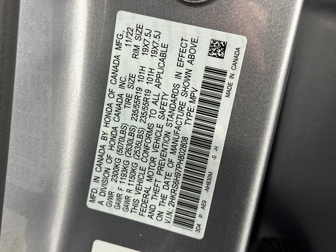 2023 Honda CR-V Hybrid Sport Touring