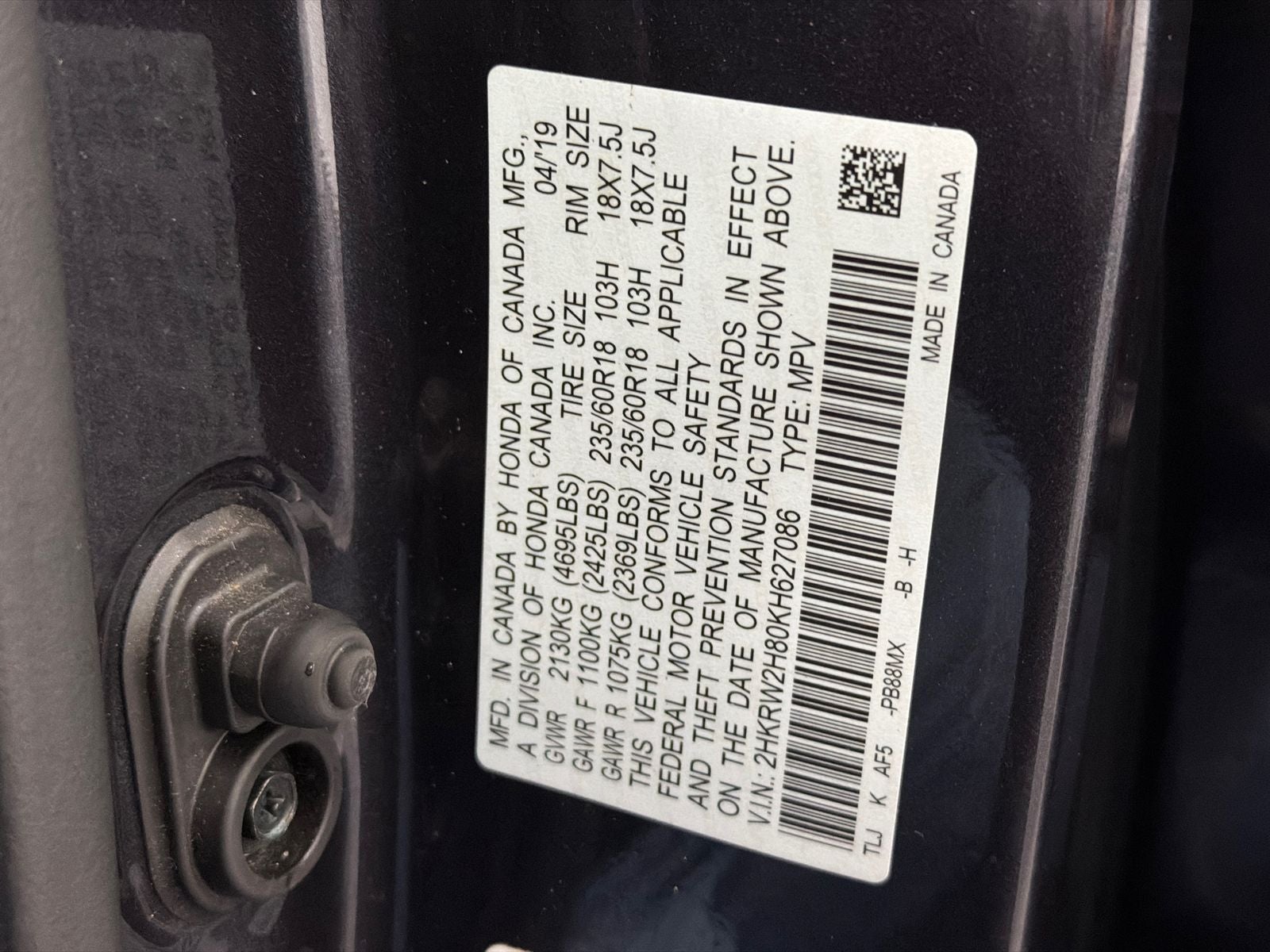 2019 Honda CR-V EX-L