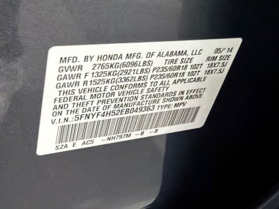 2014 Honda Pilot EX-L