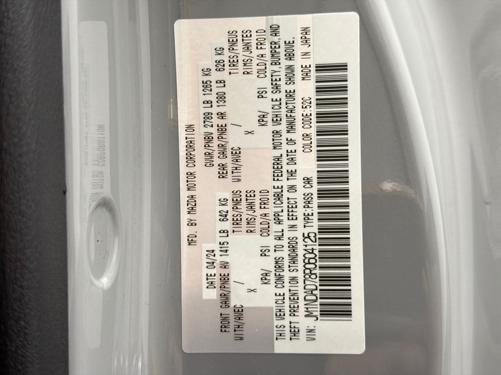 2024 Mazda Mazda MX-5 Miata Grand Touring