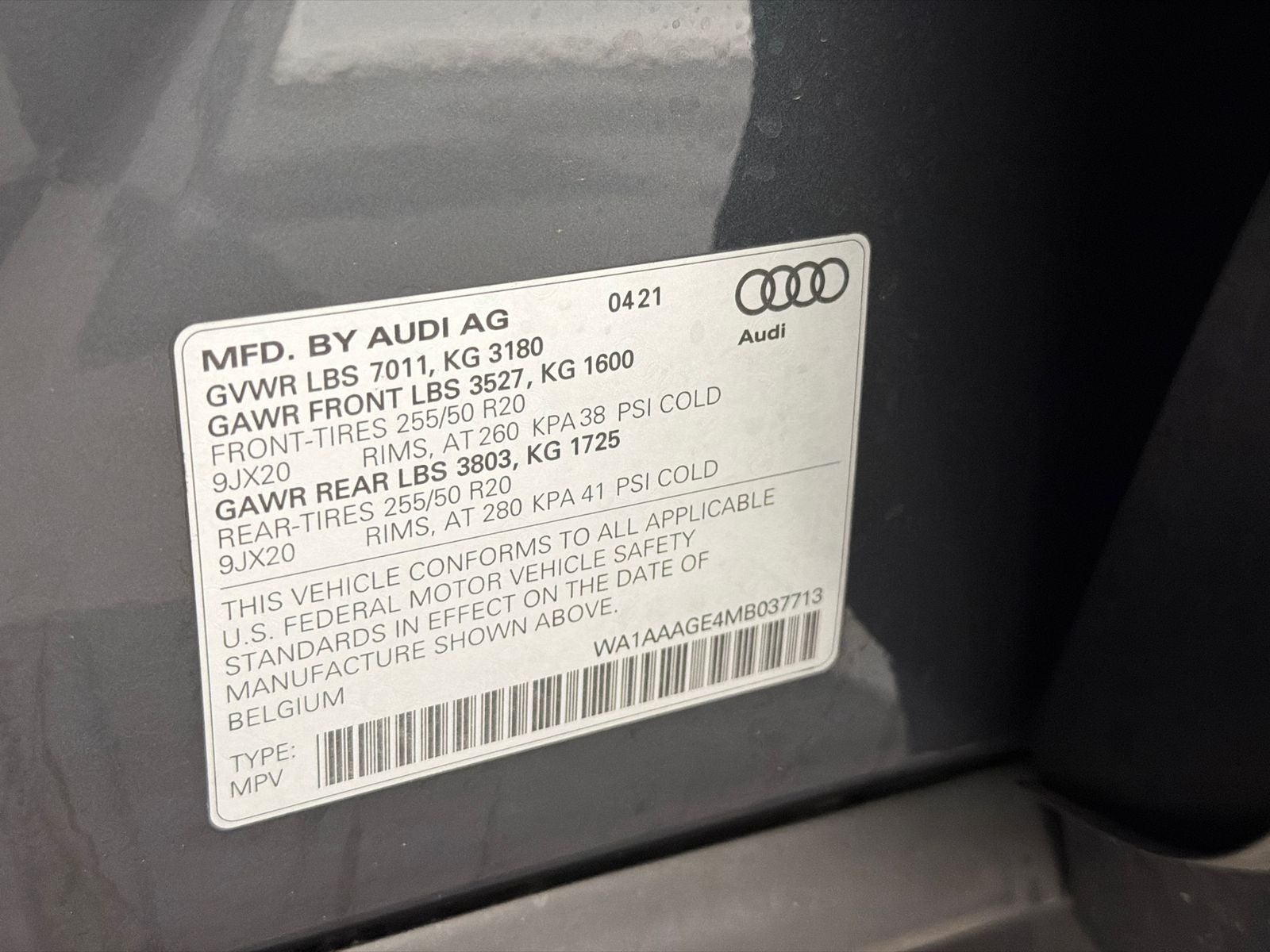 2021 Audi e-tron Premium quattro
