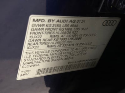 2024 Audi SQ7 Premium Plus quattro