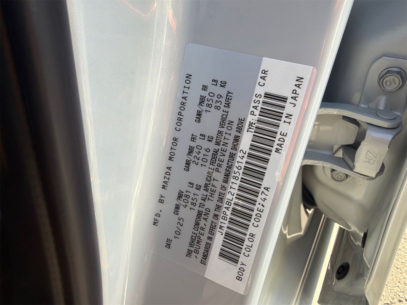 2026 Mazda Mazda3 Sedan 2.5 S Select Sport