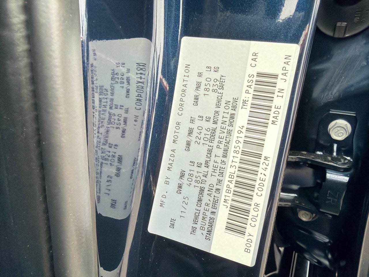 2026 Mazda Mazda3 Sedan 2.5 S Select Sport