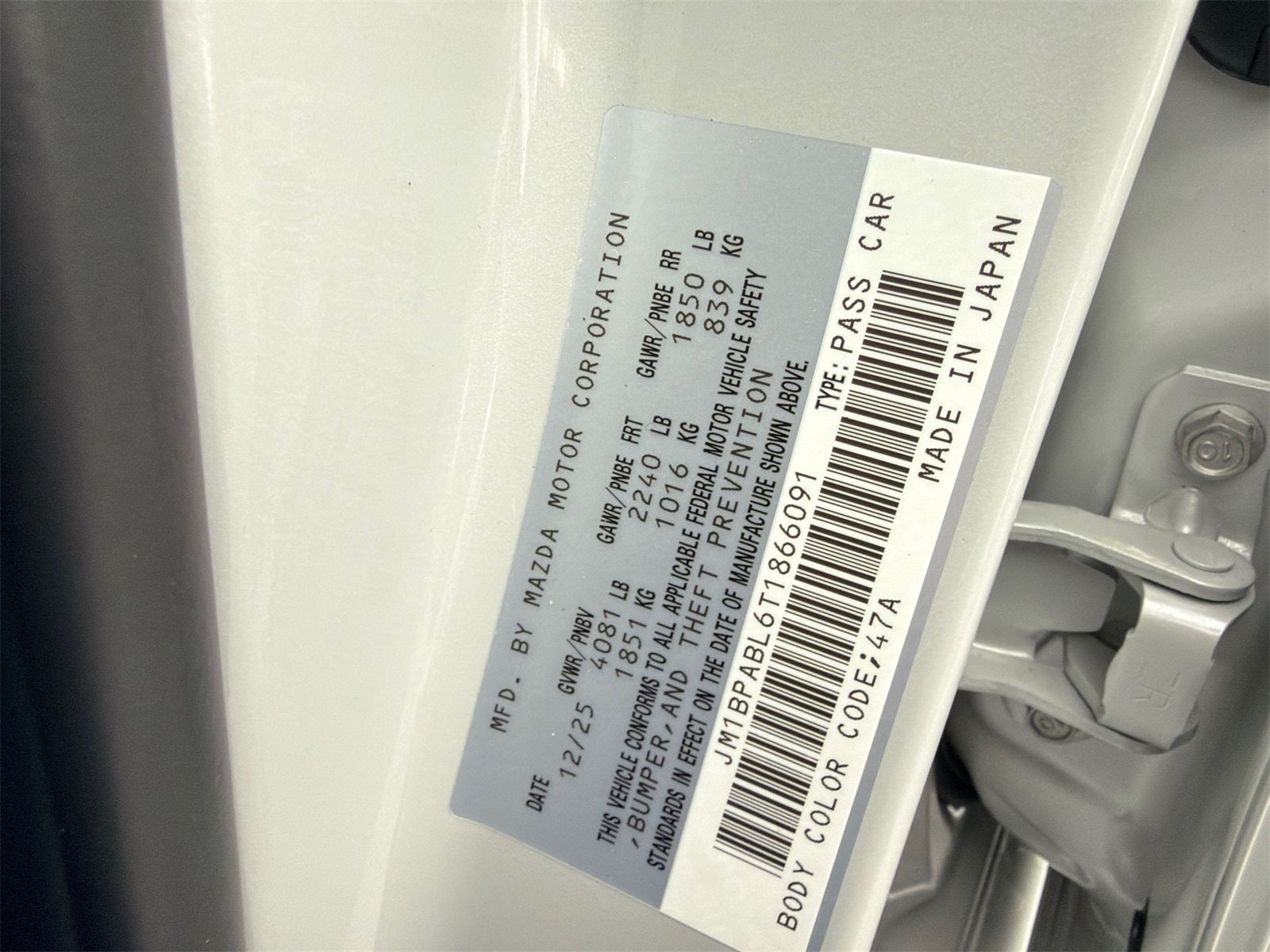 2026 Mazda Mazda3 Sedan 2.5 S Select Sport