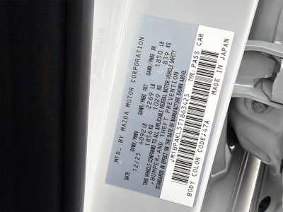 2026 Mazda Mazda3 Hatchback 2.5 S Select Sport