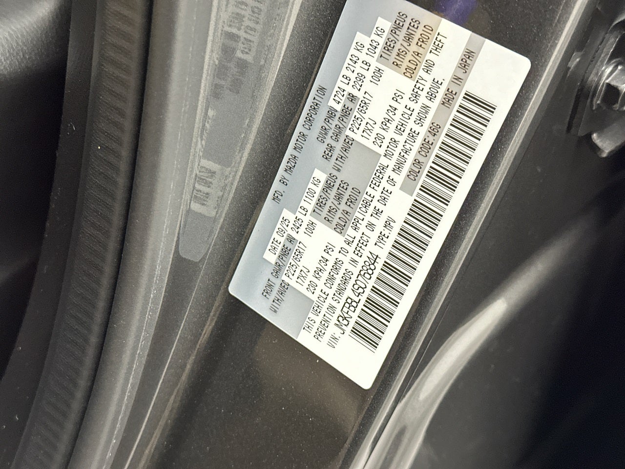 2025 Mazda Mazda CX-5 2.5 S Select AWD