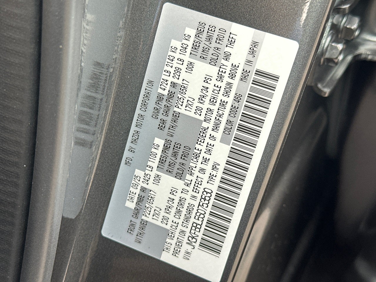 2025 Mazda Mazda CX-5 2.5 S Select AWD