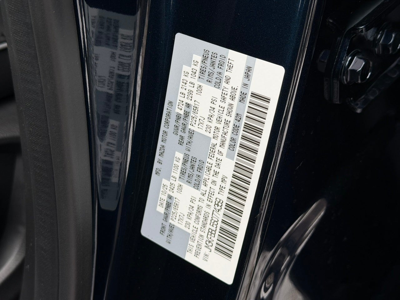 2025 Mazda Mazda CX-5 2.5 S Select AWD