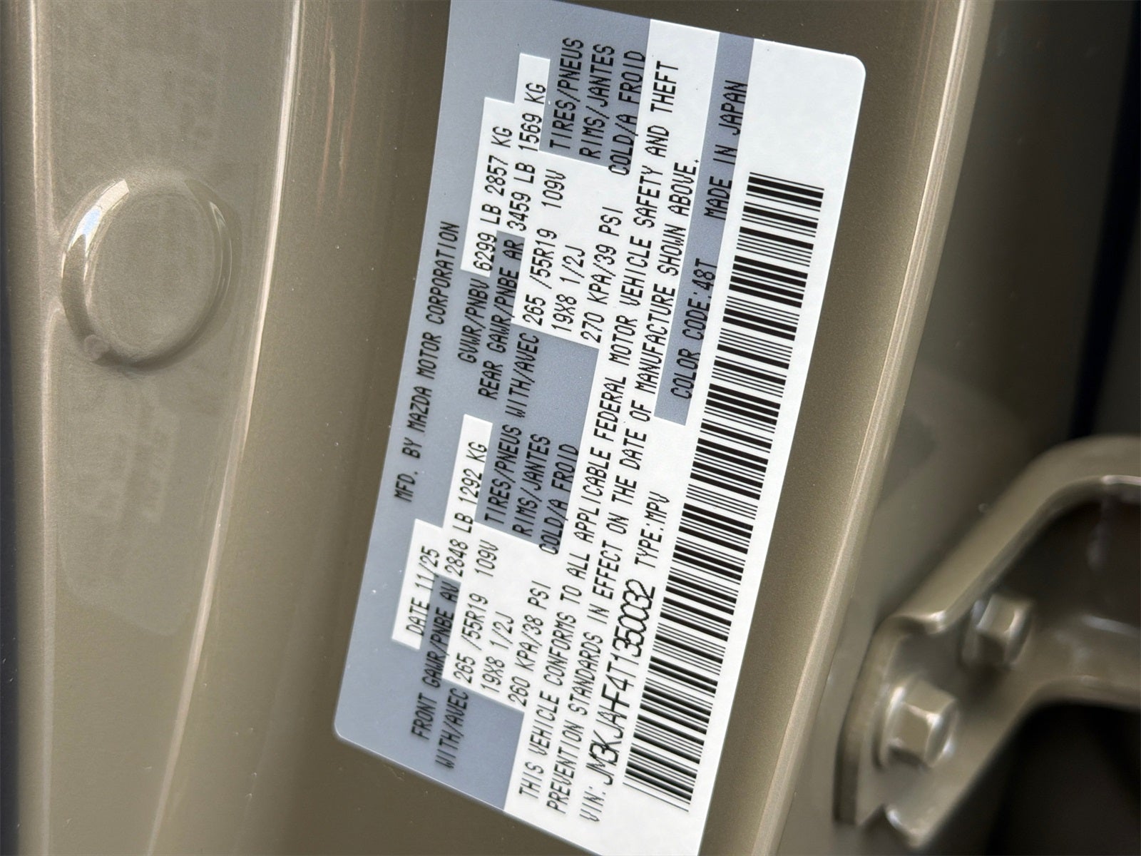 2026 Mazda Mazda CX-70 Plug-In Hybrid SC AWD